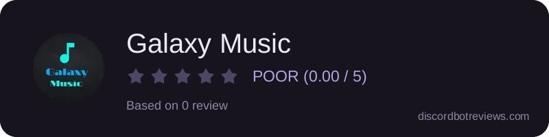 Rating banner for Galaxy Music