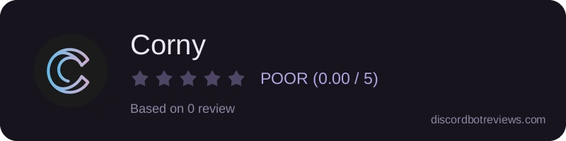 Rating widget preview for Corny