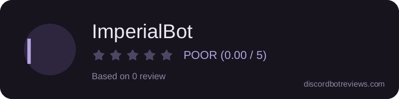 Rating banner for ImperialBot