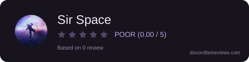 Rating banner for Sir Space