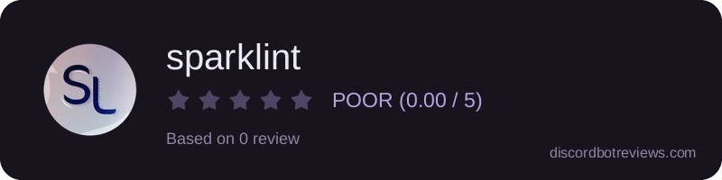 Rating widget preview for sparklint