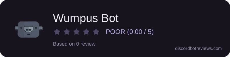 Rating banner for Wumpus Bot