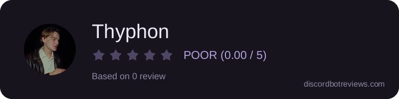 Rating widget preview for Thyphon