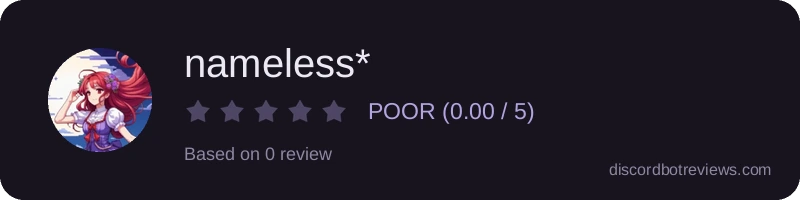 Rating widget preview for nameless*