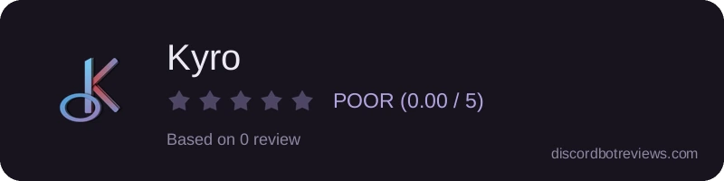 Rating widget preview for Kyro
