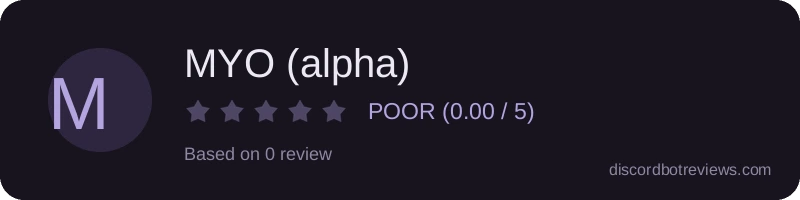 Rating widget preview for MYO (alpha)