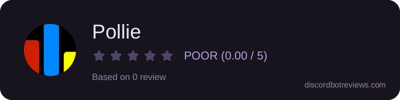 Rating widget preview for Pollie