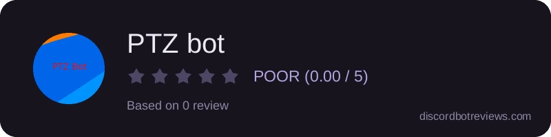 Rating widget preview for PTZ bot