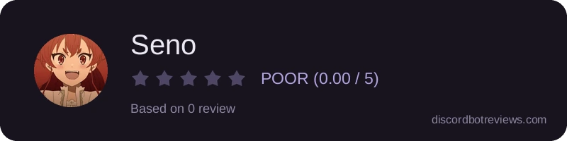 Rating widget preview for Seno