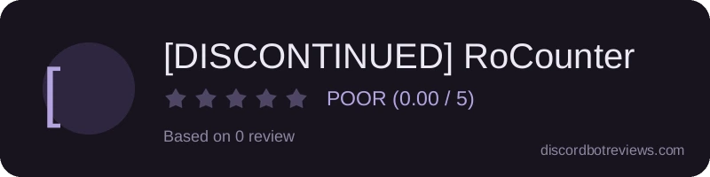 Rating banner for [DISCONTINUED] RoCounter
