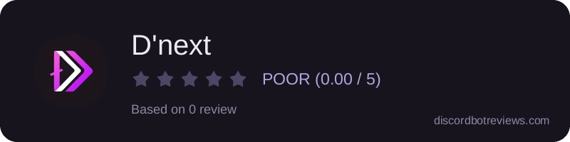 Rating widget preview for D'next