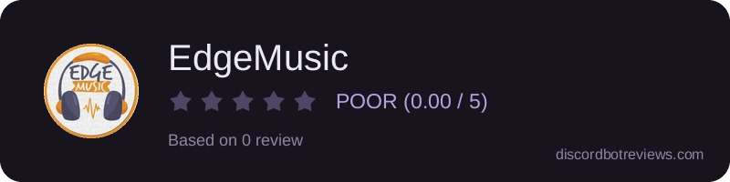 Rating widget preview for EdgeMusic