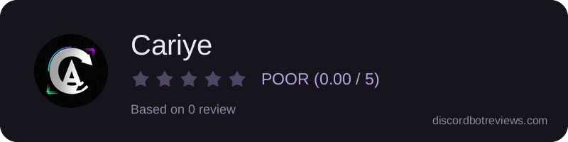 Rating widget preview for Cariye