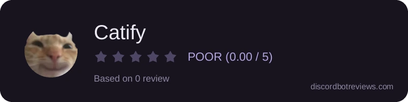 Rating widget preview for Catify
