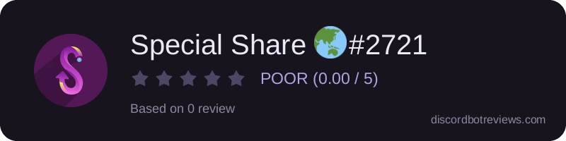 Rating widget preview for Special Share 🌏#2721