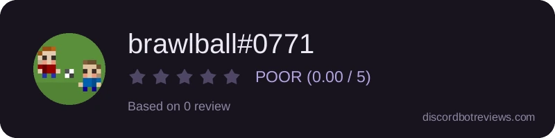 Rating widget preview for brawlball#0771