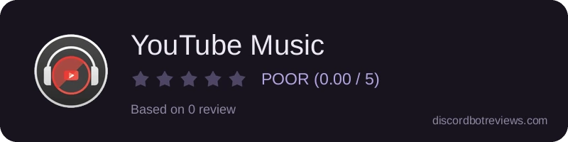 Rating widget preview for YouTube Music