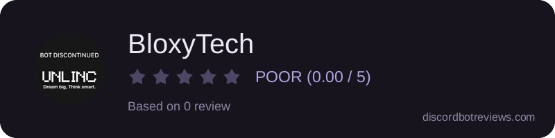 Rating widget preview for BloxyTech