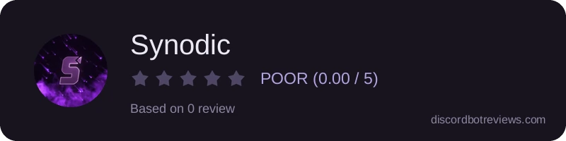 Rating widget preview for Synodic