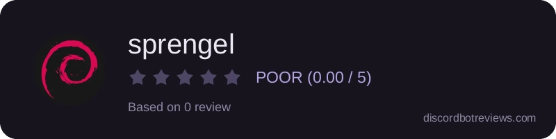 Rating widget preview for sprengel