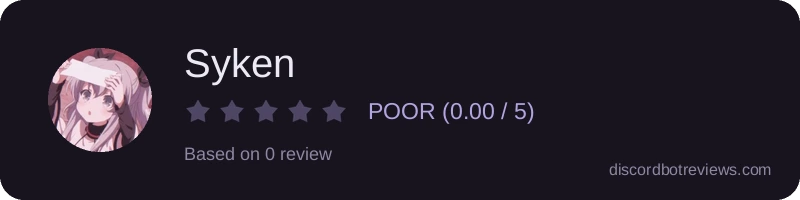Rating widget preview for Syken