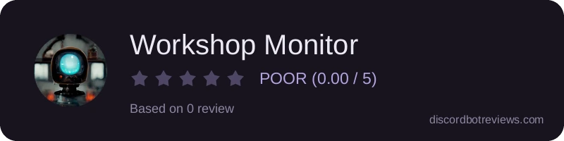 Rating widget preview for Workshop Monitor