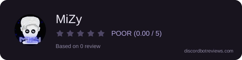 Rating widget preview for MiZy