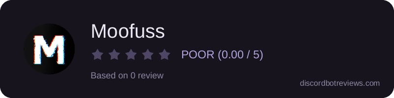 Rating widget preview for Moofuss