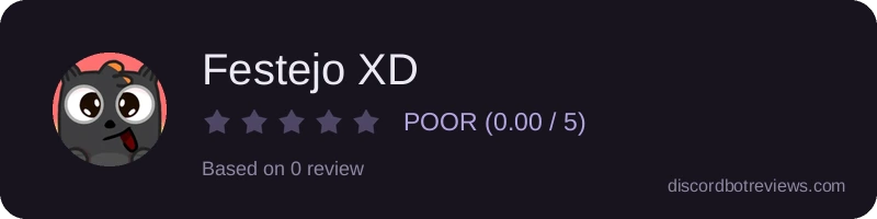 Rating widget preview for Festejo XD