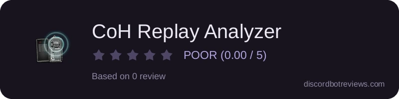 Rating banner for CoH Replay Analyzer