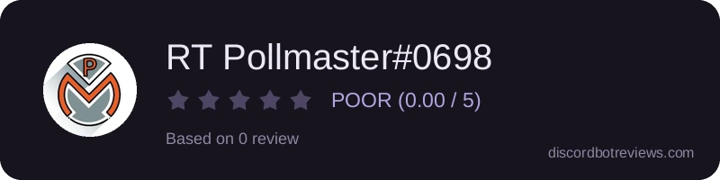 Rating widget preview for RT Pollmaster#0698