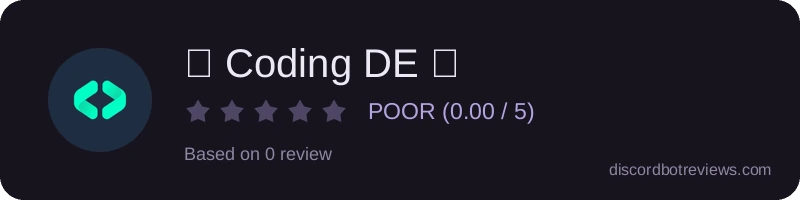 Rating widget preview for 🐰 Coding DE 🐰