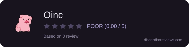 Rating widget preview for Oinc