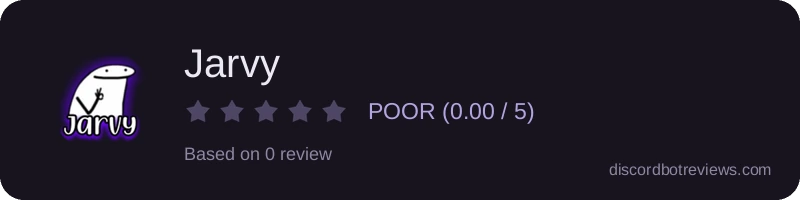 Rating widget preview for Jarvy