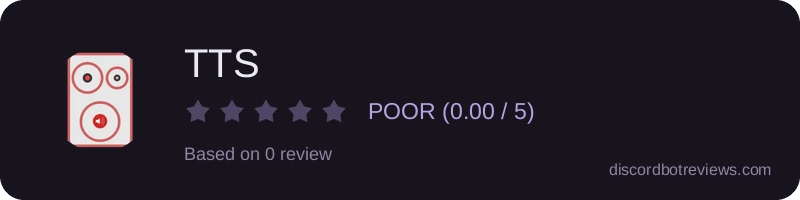 Rating widget preview for TTS