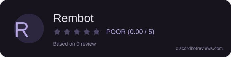 Rating banner for Rembot