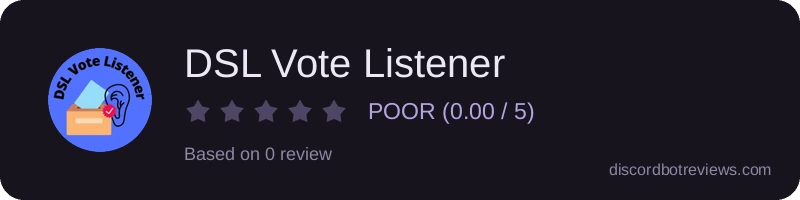 Rating widget preview for DSL Vote Listener