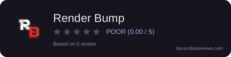 Rating widget preview for Render Bump