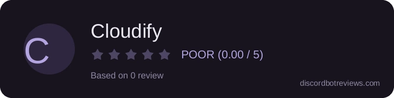 Rating widget preview for Cloudify