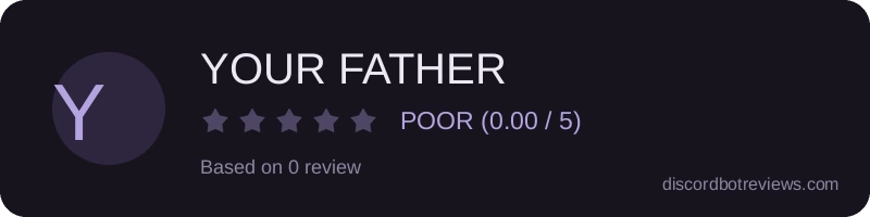 Rating widget preview for YOUR FATHER