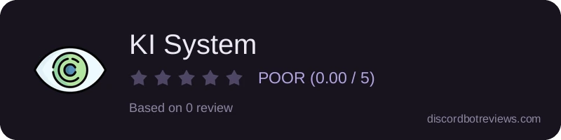 Rating widget preview for KI System