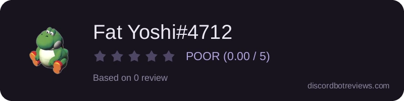Rating widget preview for Fat Yoshi#4712