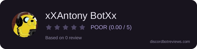 Rating widget preview for xXAntony BotXx