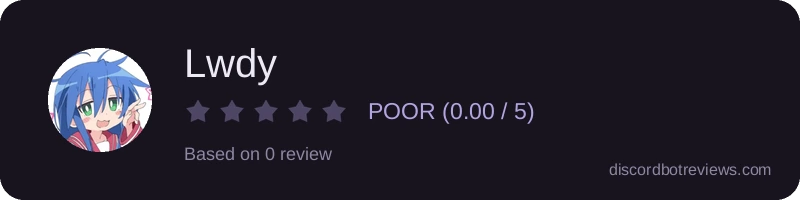 Rating widget preview for Lwdy