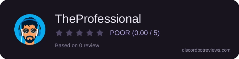 Rating widget preview for TheProfessional