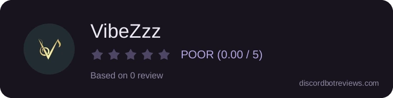 Rating widget preview for VibeZzz