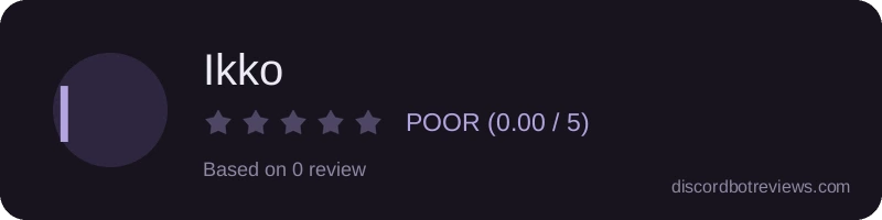 Rating widget preview for Ikko