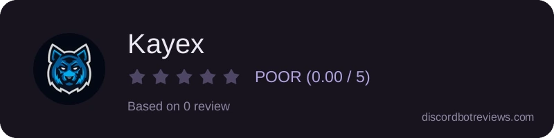 Rating widget preview for Kayex