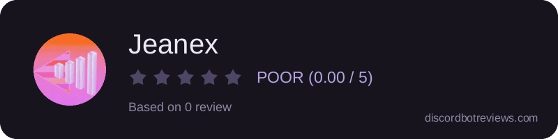 Rating widget preview for Jeanex