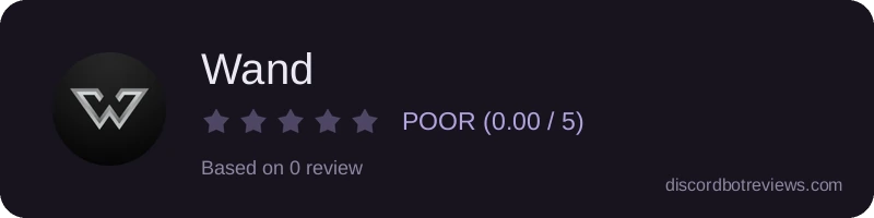 Rating widget preview for Wand